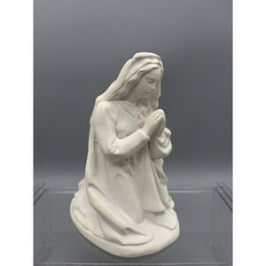 Vintage Atlantic Mold Ceramic Virgin Mary Christian‎ Unpainted Christmas 8"